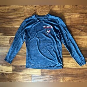 Nike NFL Houston Texans Blue Long Sleeve Dri Fit Shirt size Small
